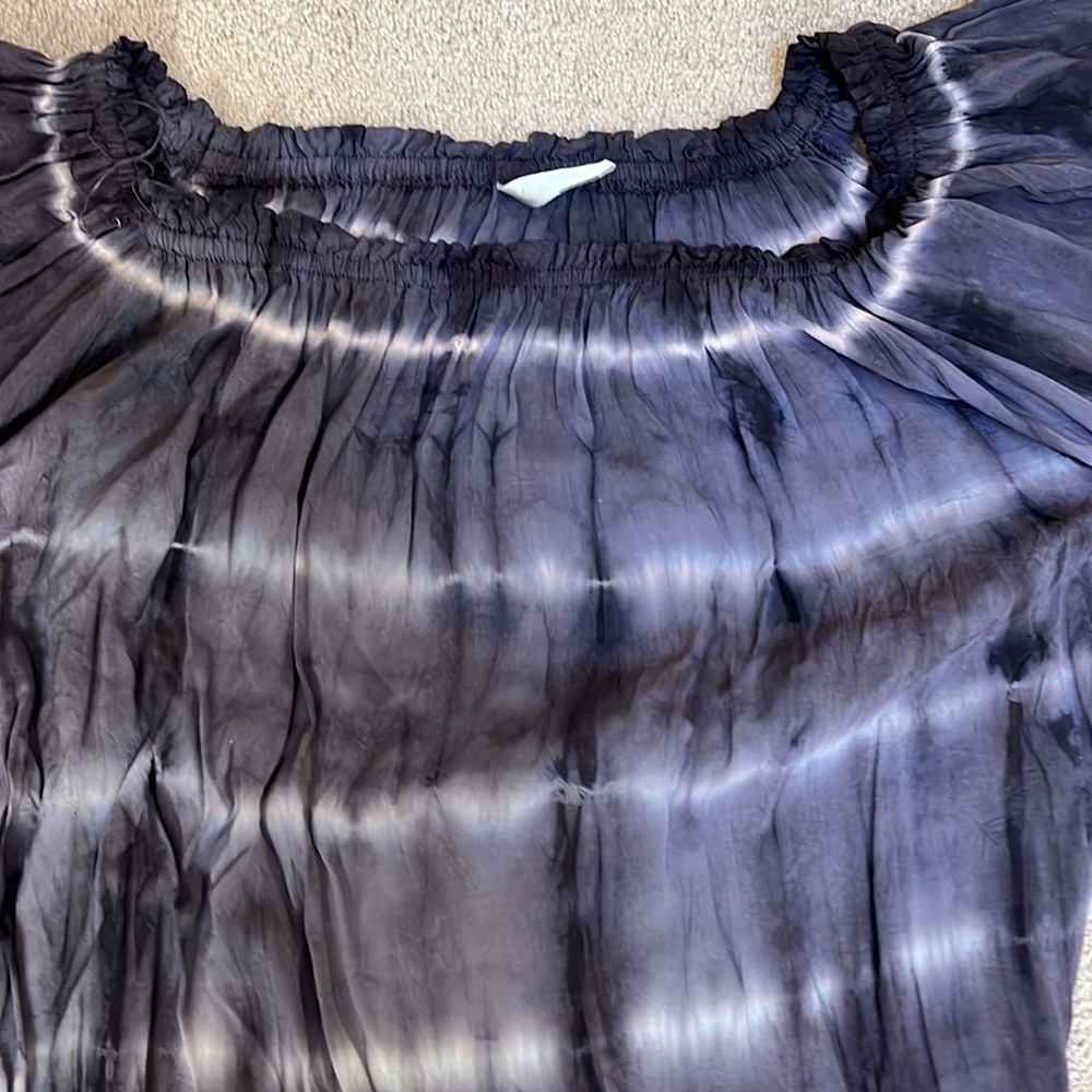Off the shoulder tie dye top